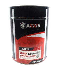 Антифриз AXXIS RED концентрат G12+ -80C червоний Каністра 20л/22,4кг